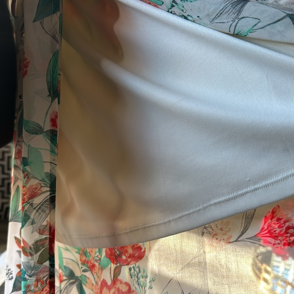 Guess white floral maxi dress with adjustable spaghetti straps. Size medium. - Picture 6 of 6